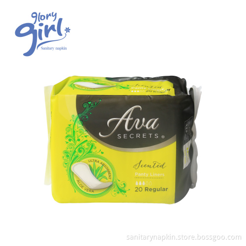 Ultra thin super absorbent high quality breathable unscent sanitary pad without chip